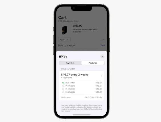 Apple 新設子公司，專門處理 Pay Later 放貸服務