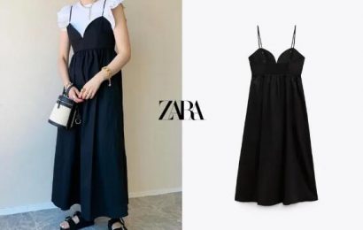 ZARA 心形絕美黑洋裝，2 種穿法大獲好評