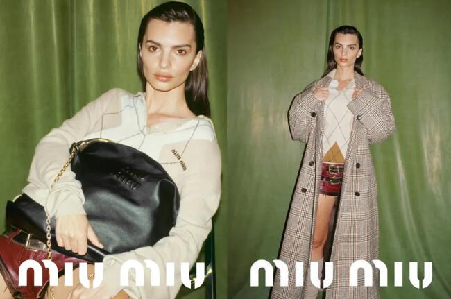 Emily Ratajkowski 率新生代演員出鏡 Miu Miu 秋冬廣告大片，演釋復刻個性女孩！