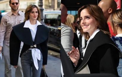 馬丁鞋 + 牛仔褲配高訂，有一種魅力是 Emma Watson！