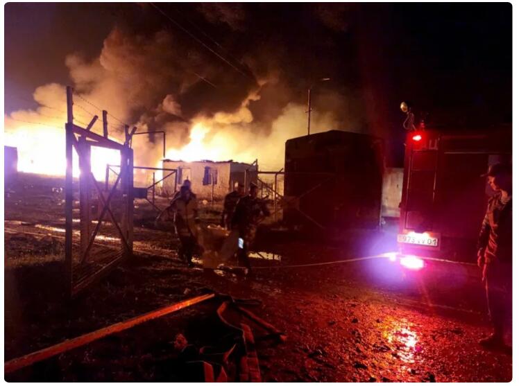 阿塞拜疆納卡地區燃料庫爆炸 據報逾200人傷